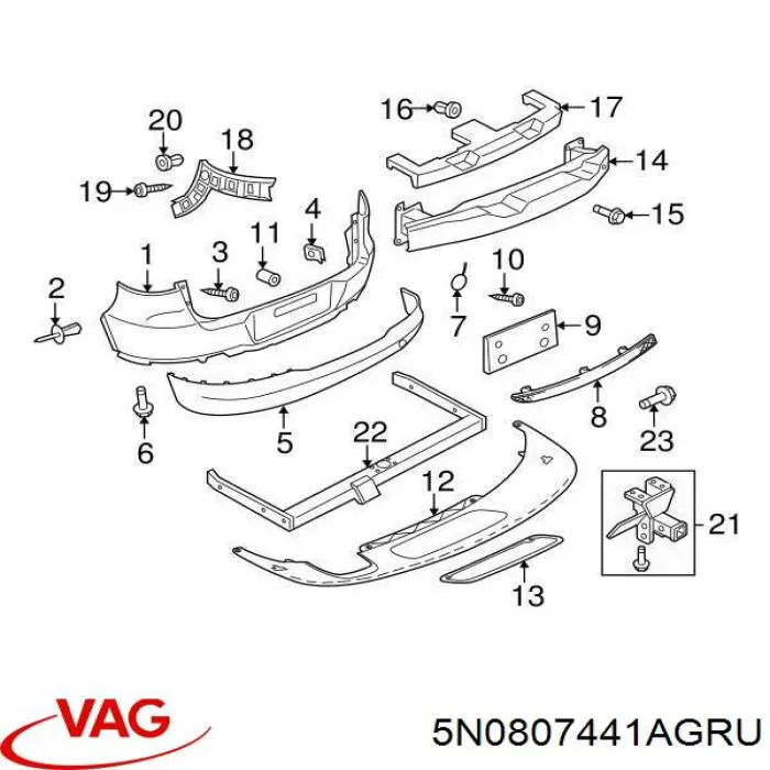  VAG 5N0807441AGRU precio, desde 53,68 EUR