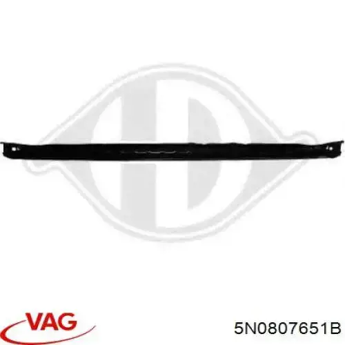 Refuerzo parachoque delantero 5N0807651B VAG