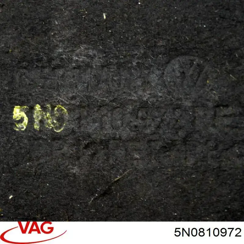 Paso de rueda trasera, derecho VAG 5N0810972