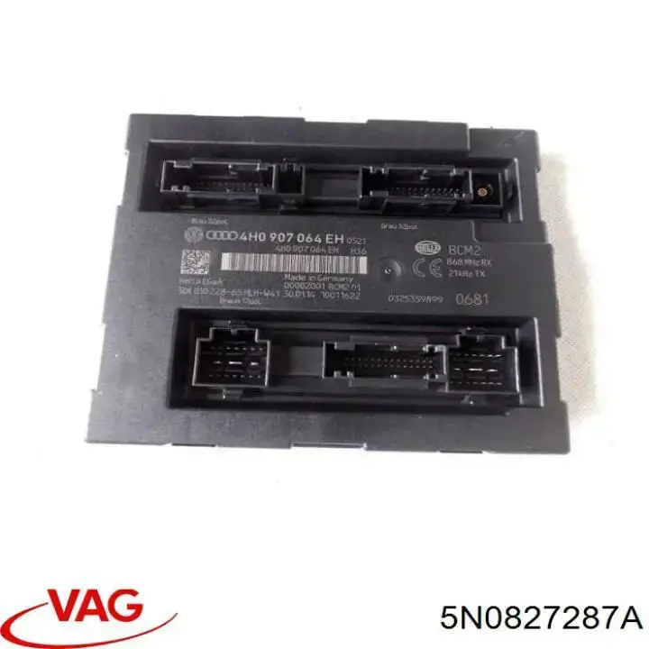 Carcasa de luz de matrícula 5N0827287A VAG