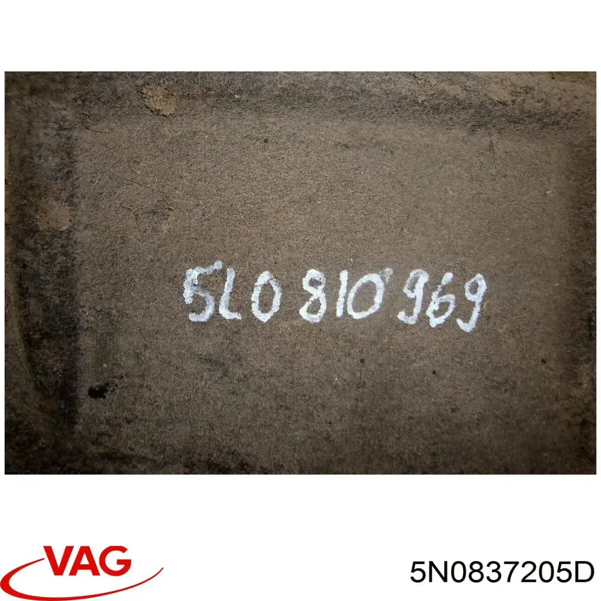 Manija exterior derecha delantera/trasera de puerta 5N0837205CGRU VAG