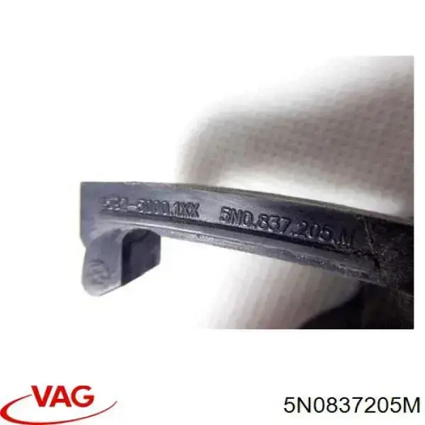 Manija exterior derecha delantera/trasera de puerta 5N0837205M VAG