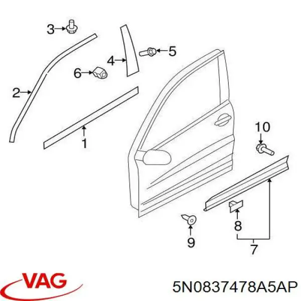 Comprar 5N0837478A5AP VAG 