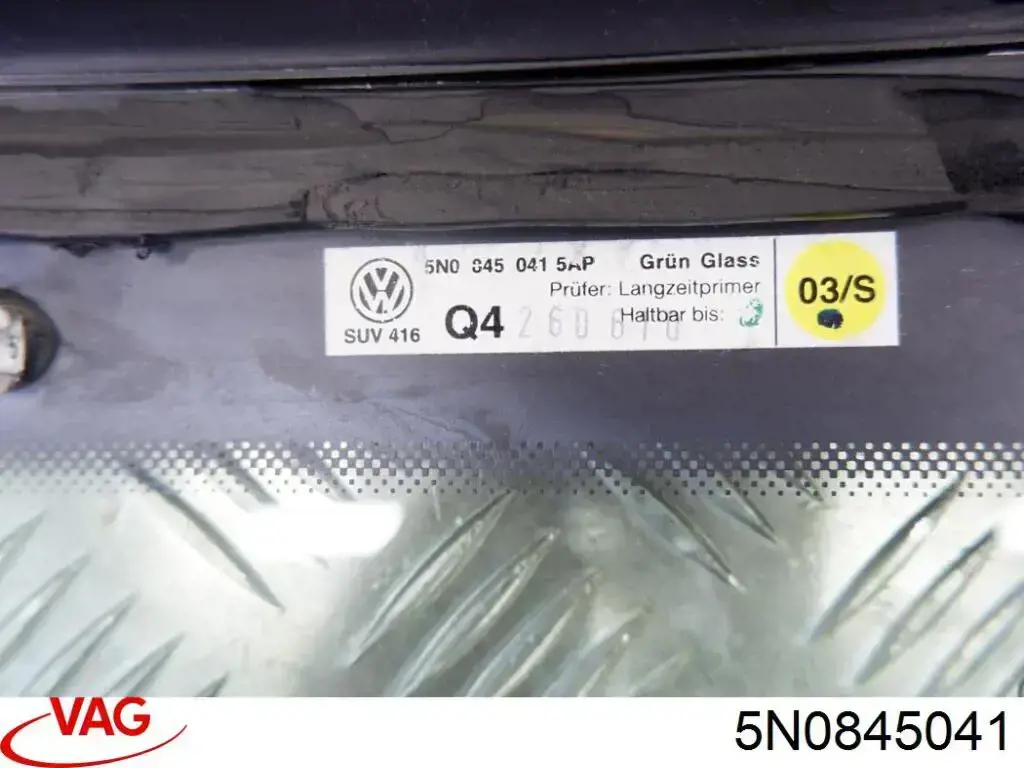 5N0845041 VAG ventanilla costado superior izquierda (lado maletero)