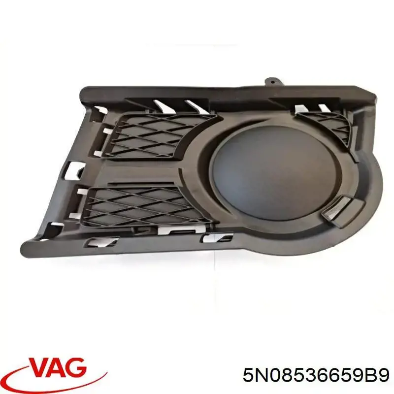 5N08536659B9 VAG Tapa de rejilla de faro antiniebla delantero izquierdo