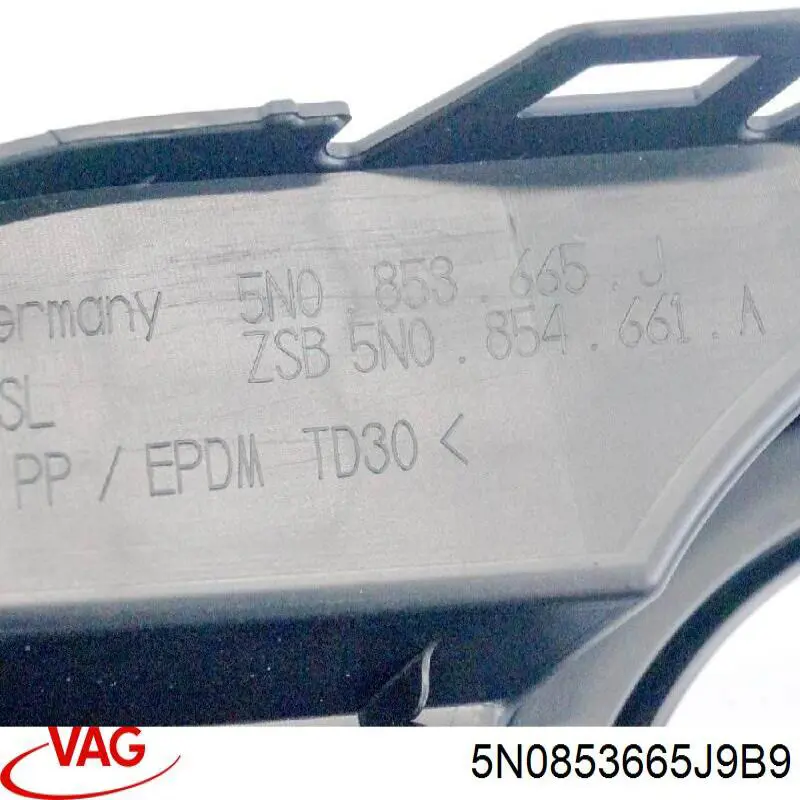 Comprar 5N0853665J9B9 VAG Rejilla izquierda del parachoques delantero