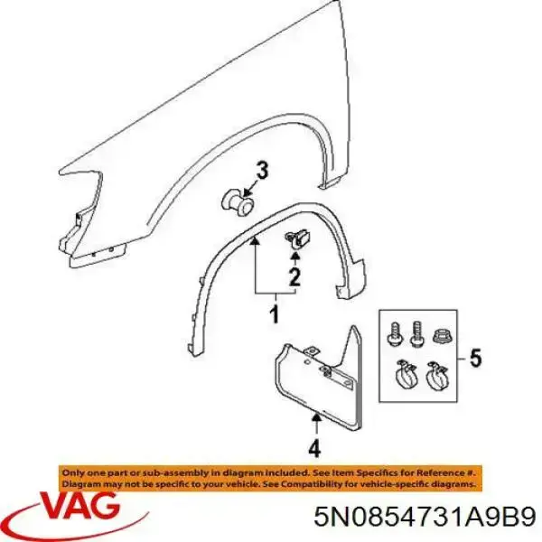 Extensión de aleta delantera izquierda Polcar 9585015 precio, desde 18,31 EUR