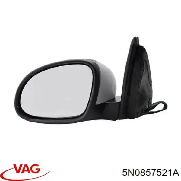 5N0857521A VAG cristal de espejo retrovisor exterior izquierdo