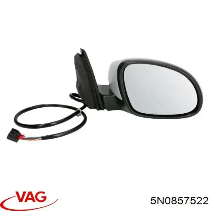 Cristal de retrovisor exterior derecho VAG 5N0857522