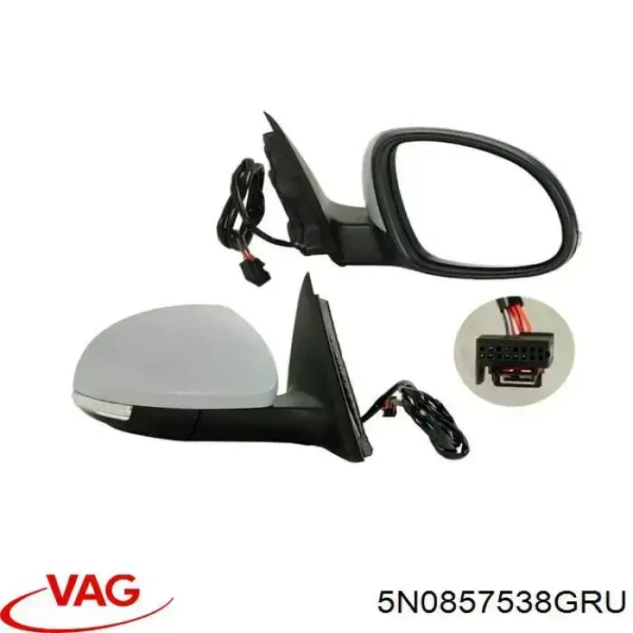 Cubierta De Espejo Retrovisor Derecho 5N0857538GRU VAG