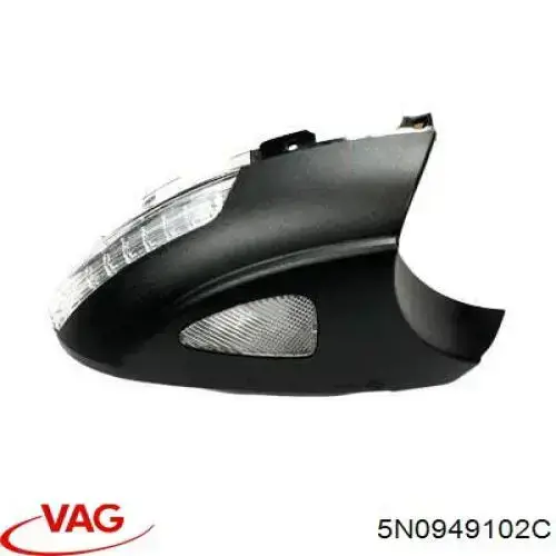 5N0949102C VAG Luz intermitente del espejo retrovisor derecho