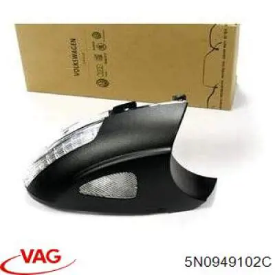 Luz intermitente del espejo retrovisor derecho 5N0949102C VAG