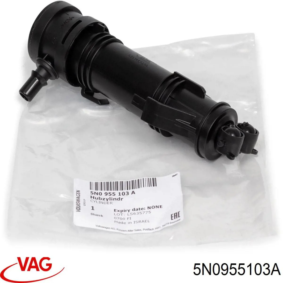 Comprar 5N0955103A VAG Soporte de inyector del lavafaros (cilindro elevador)