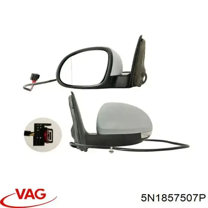 Espejo izquierdo VAG 5N1857507P precio, desde 121,35 EUR