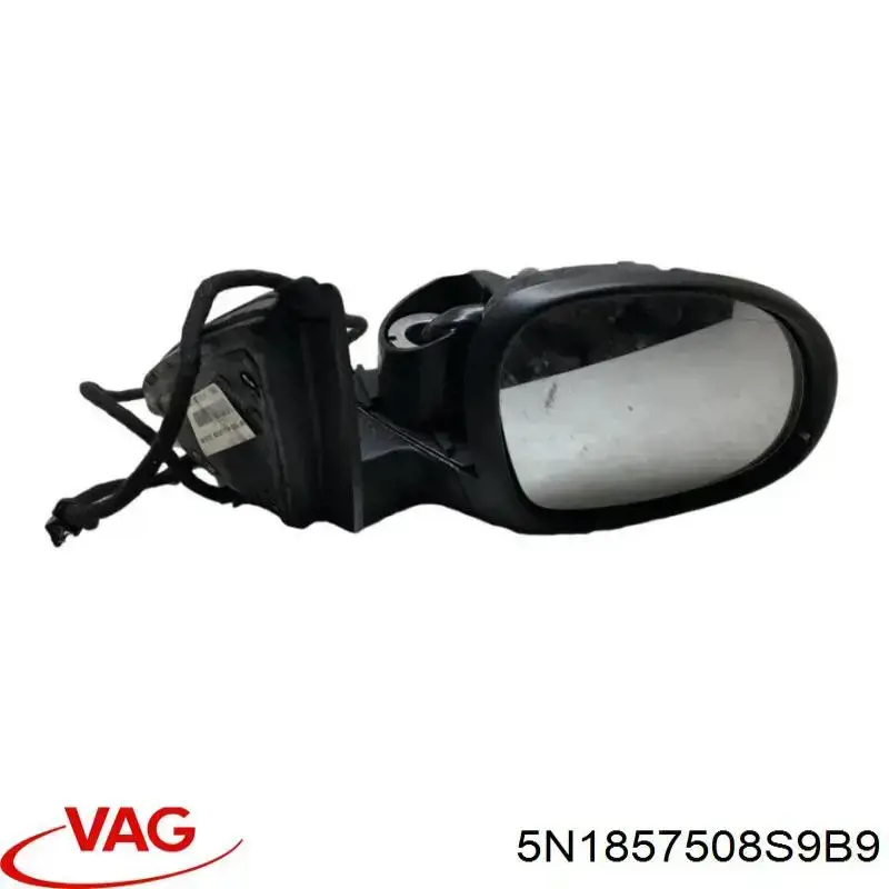 Espejo de retrovisor derecho 5N1857508S9B9 VAG