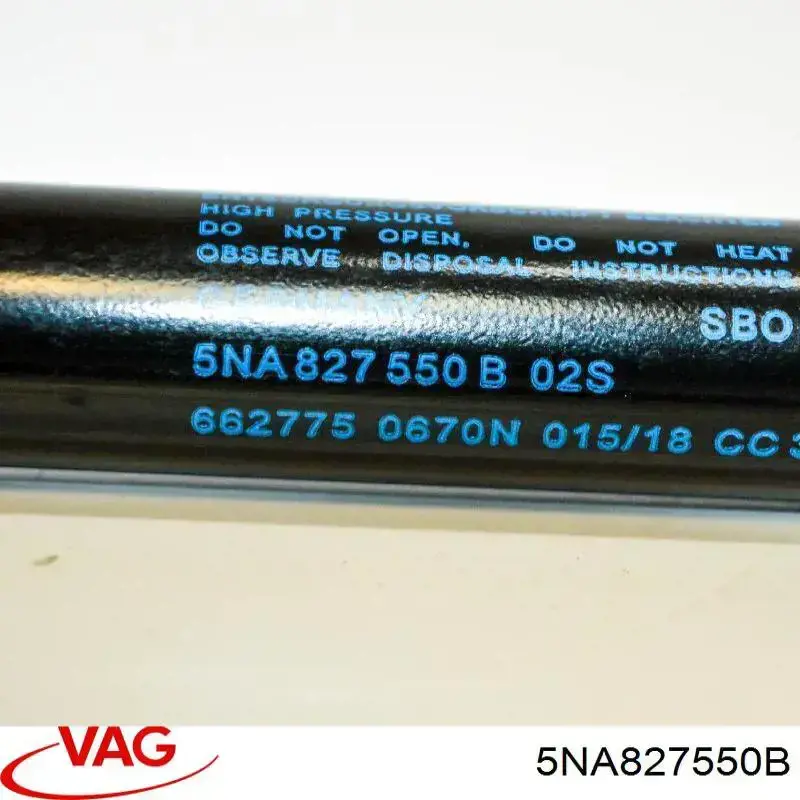 Amortiguador maletero 5NA827550E VAG