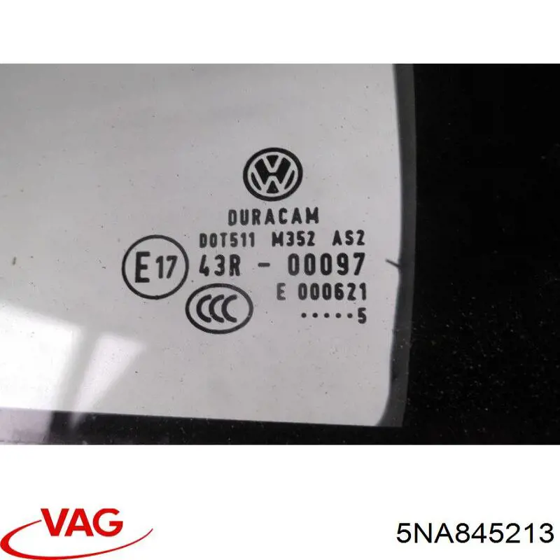 Cristal de la ventanilla fija de la puerta trasera izquierda VAG 5NA845213 precio, desde 60,98 EUR