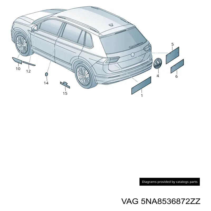 Comprar 5N0853687 VAG Emblema