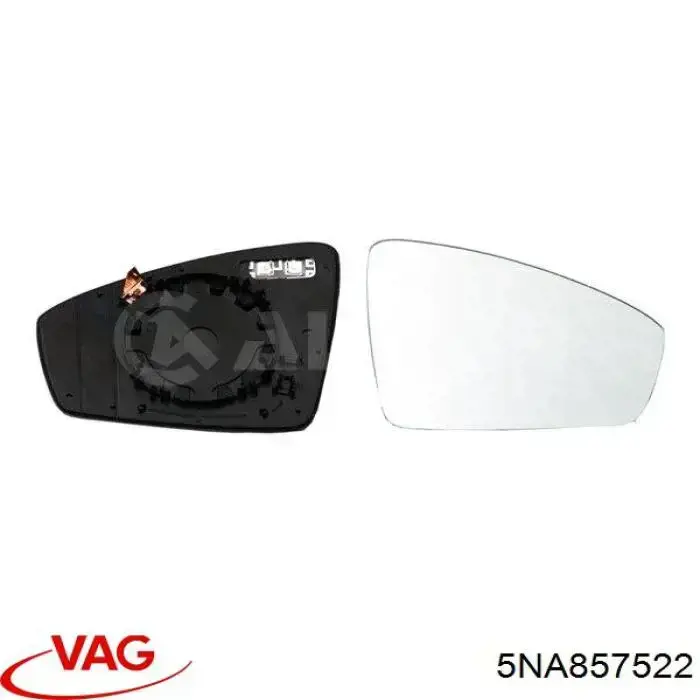 Cristal de espejo retrovisor derecho VAG 5NA857522 precio, desde 21,46 EUR