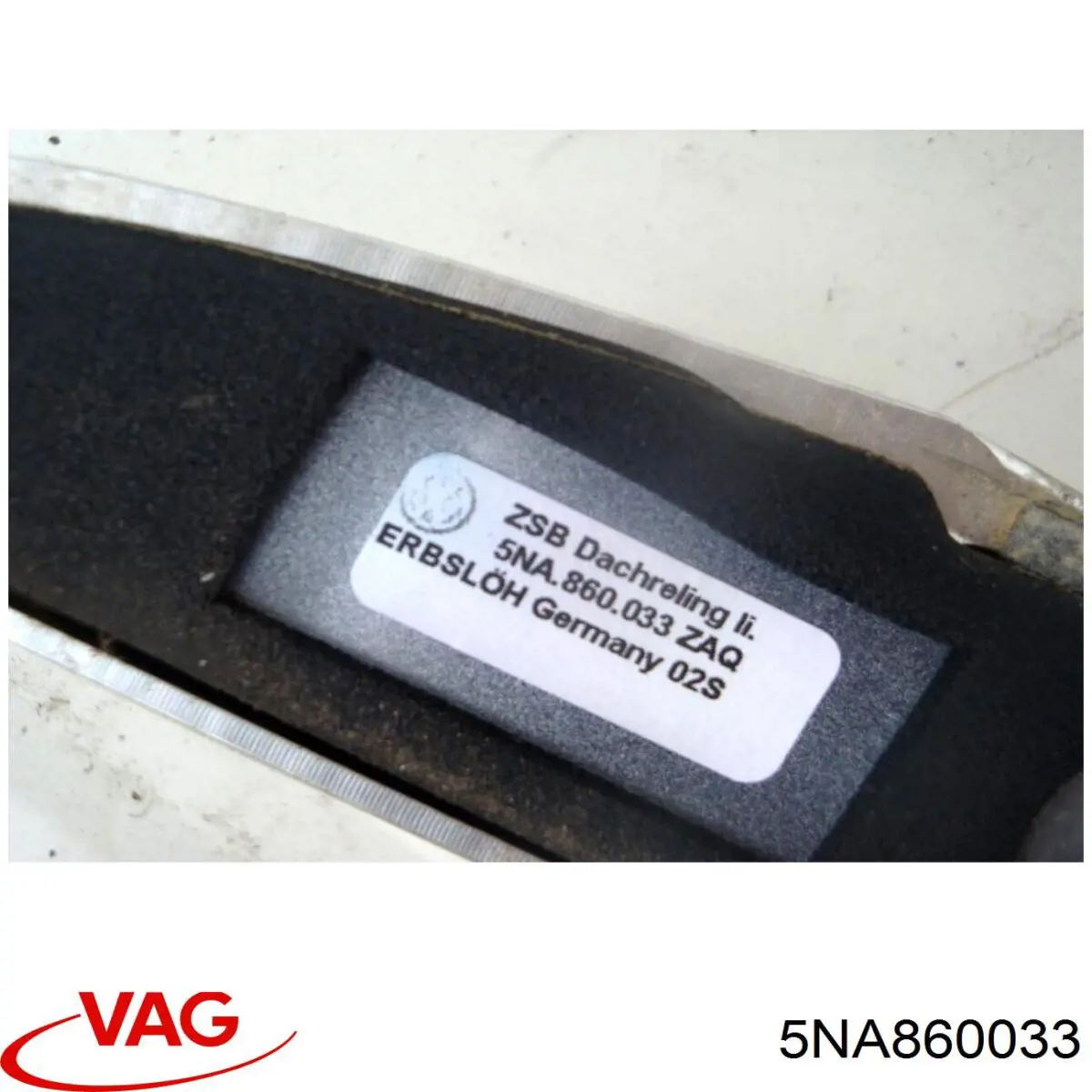 Riel de techo izquierdo VAG 5NA860033 precio, desde 268,62 EUR