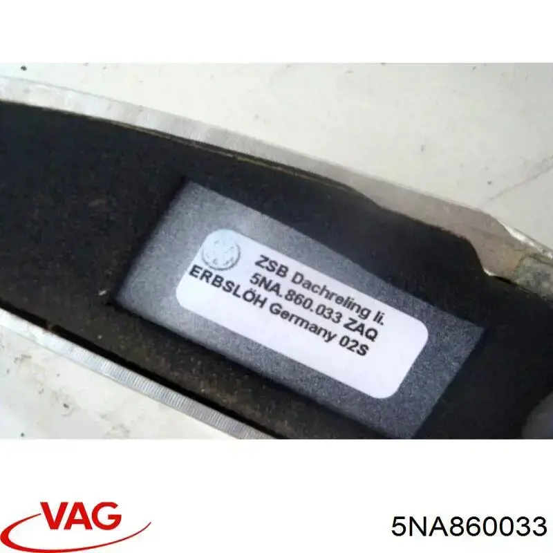 Riel de techo izquierdo VAG 5NA860033 precio, desde 268,62 EUR