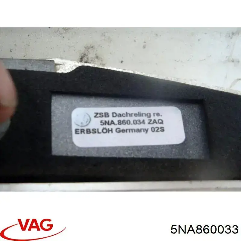 Comprar 5NA860033 VAG Riel de techo izquierdo