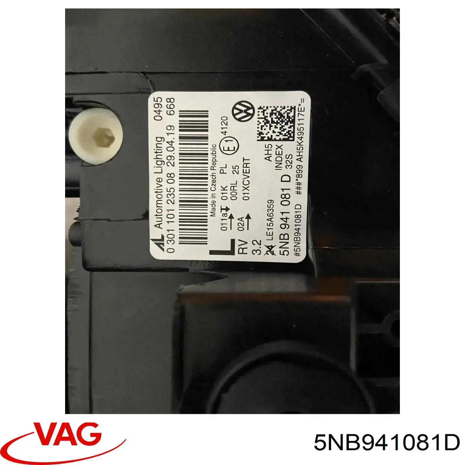 Faro derecho 5NB941081D VAG