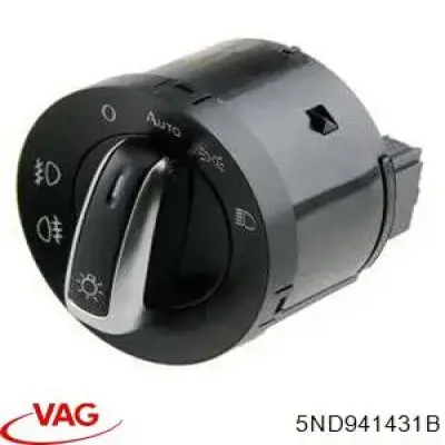 5ND941431B VAG interruptor de faros para "torpedo"