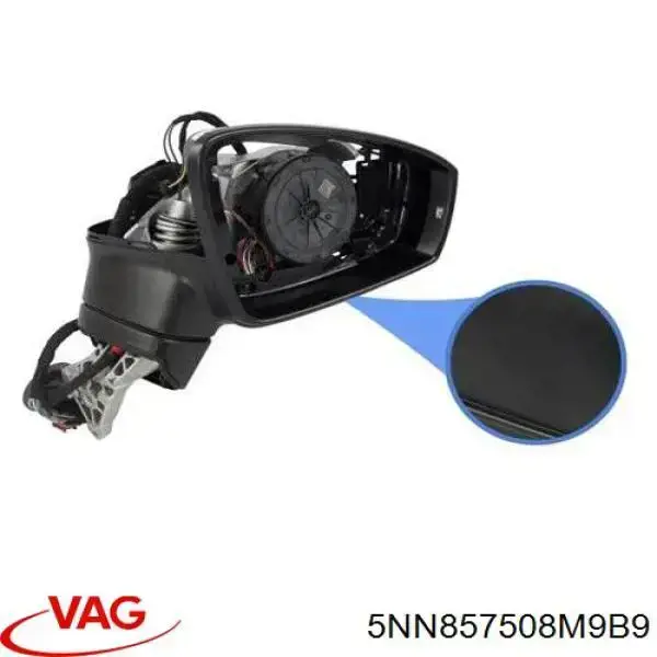 5NN857508M9B9 VAG Espejo derecho