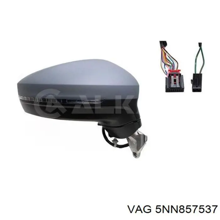 Cubierta de espejo retrovisor izquierdo VAG 5NN857537 precio, desde 30,58 EUR