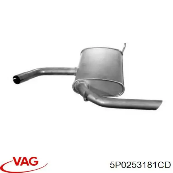 Comprar 5P0253181CD VAG Silenciador trasero