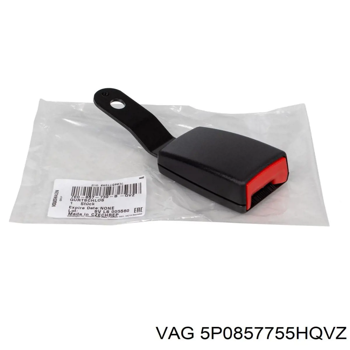 Cinturón de seguridad delantero izquierdo 5P0857755BQVZ VAG