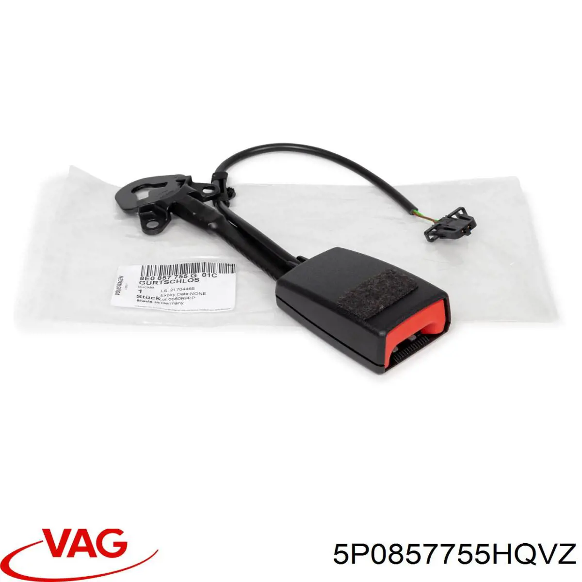Comprar 5P0857755BQVZ VAG Cinturón de seguridad delantero izquierdo