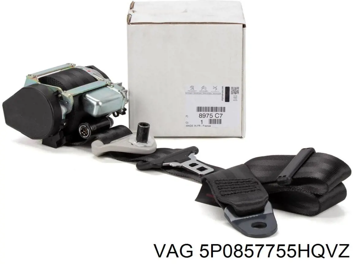 5P0857755HQVZ VAG Cinturón de seguridad delantero izquierdo