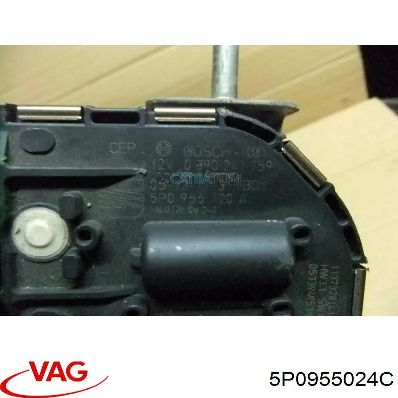 Motor del limpiaparabrisas VAG 5P0955024C precio, desde 45,01 EUR