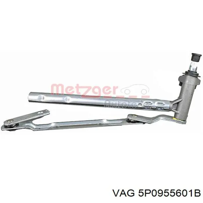 Trapezoide de limpiaparabrisas izquierdo VAG 5P0955601B