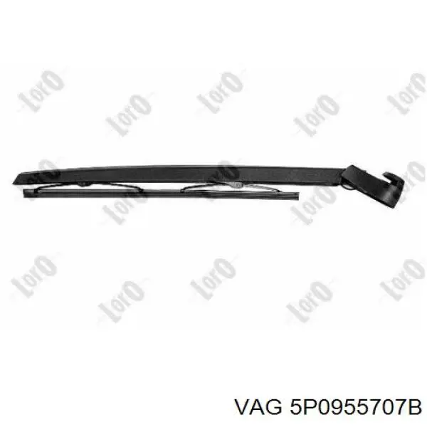 Brazo del limpiaparabrisas, trasero 5P0955707B VAG