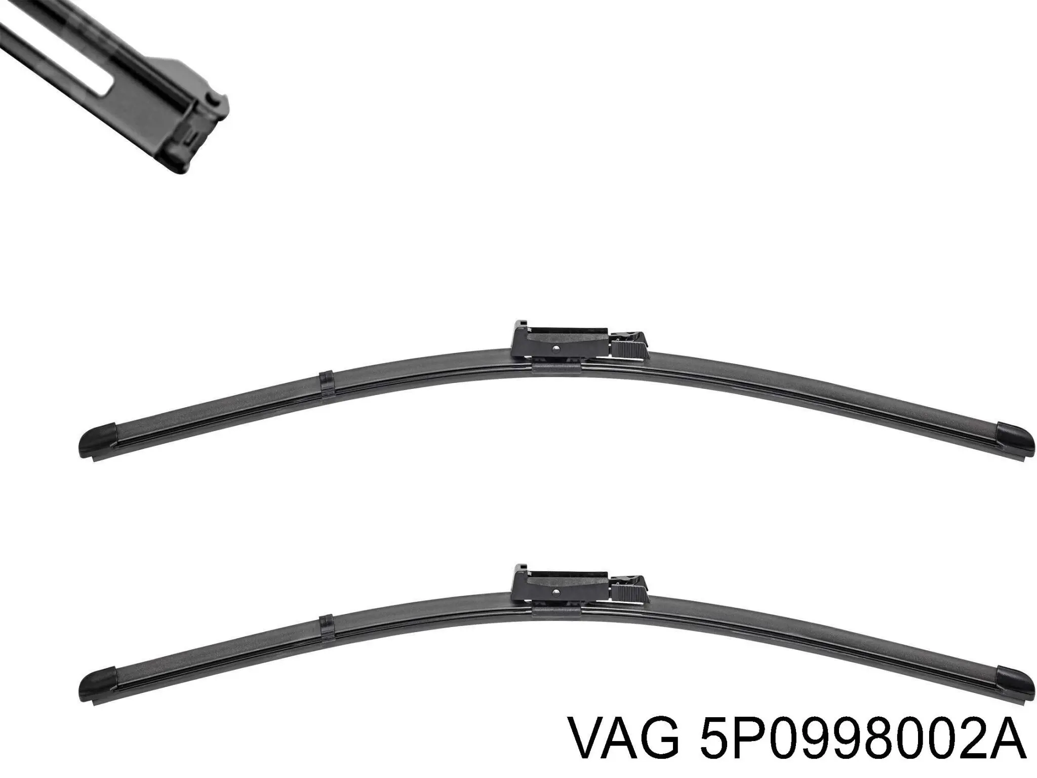 Escobilla del limpiaparabrisas del lado del conductor 5P0998002A VAG