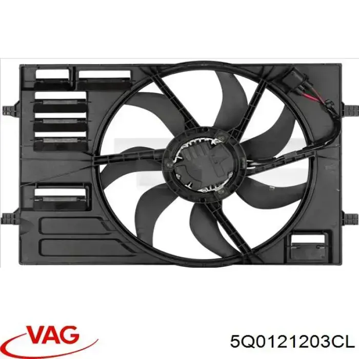 Ventilador, refrigeración motor VAG 5Q0121203CL precio, desde 155,36 EUR