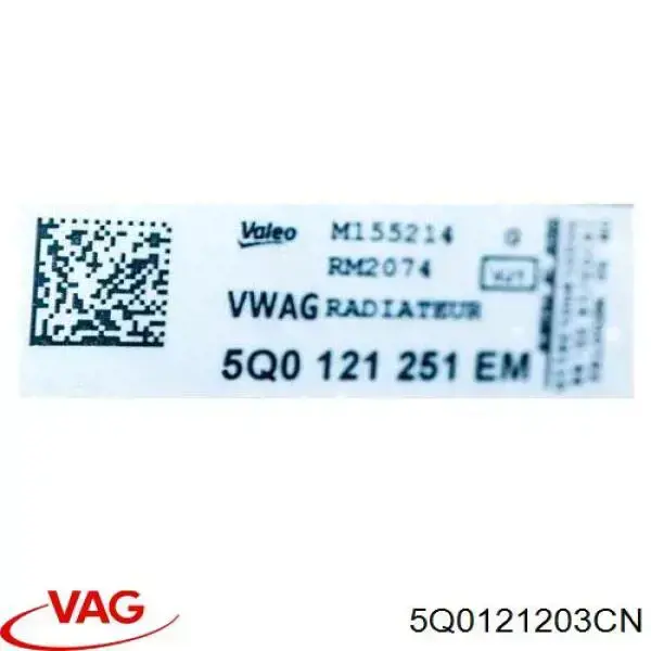 Ventilador, refrigeración motor VAG 5Q0121203CN precio, desde 201,83 EUR