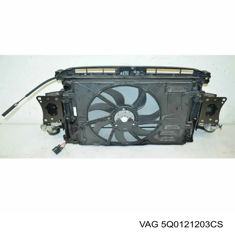 Difusor de radiador, ventilador de refrigeración, condensador del aire acondicionado, completo con motor y rodete para Audi A3 (8VS)