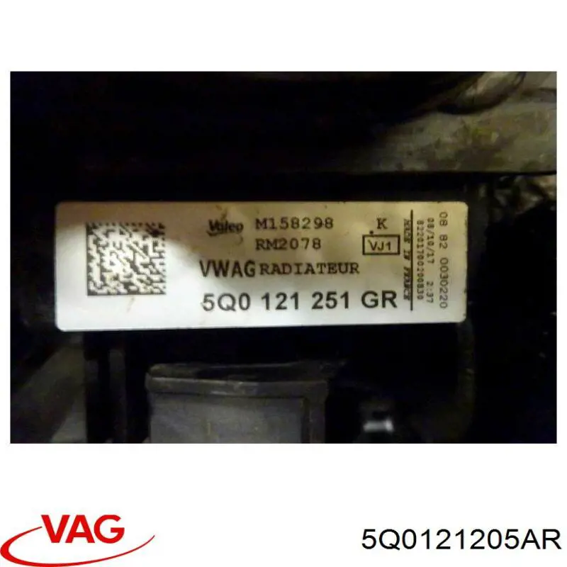 Radiador de agua VAG 5Q0121205AR precio, desde 187,20 EUR