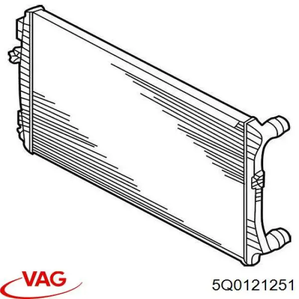 Radiador 5Q0121251 VAG