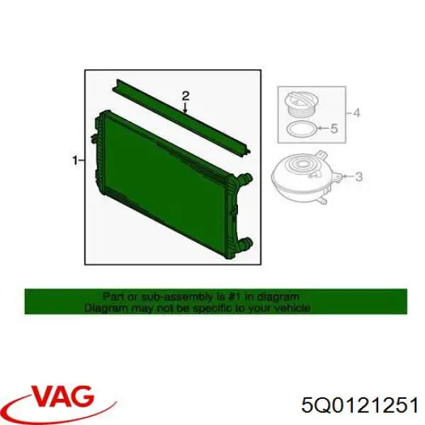 5Q0121251 VAG Refrigeración del motor