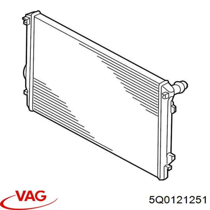 Água radiador VAG 5Q0121251 precio, desde 95,29 EUR
