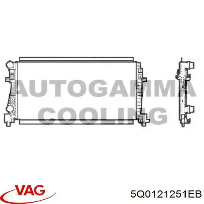 Comprar 5Q0121251EB VAG Radiador de auto