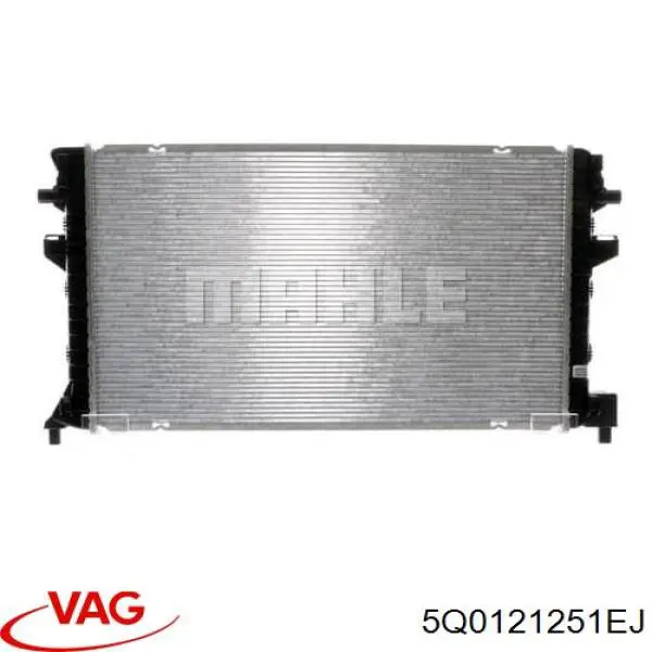 5Q0121251EJ VAG Radiador adicional de refrigeración del motor