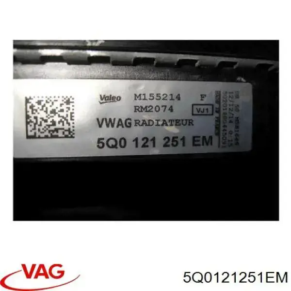 Radiador refrigeración del motor Volkswagen Golf 8 CD1, DA1