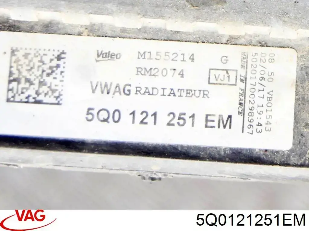 Radiador refrigeración del motor Volkswagen Golf 8 CD1, DA1