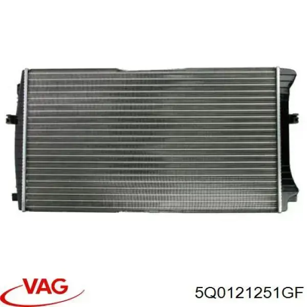 5Q0121251GF VAG radiador, refrigeración del motor adicional